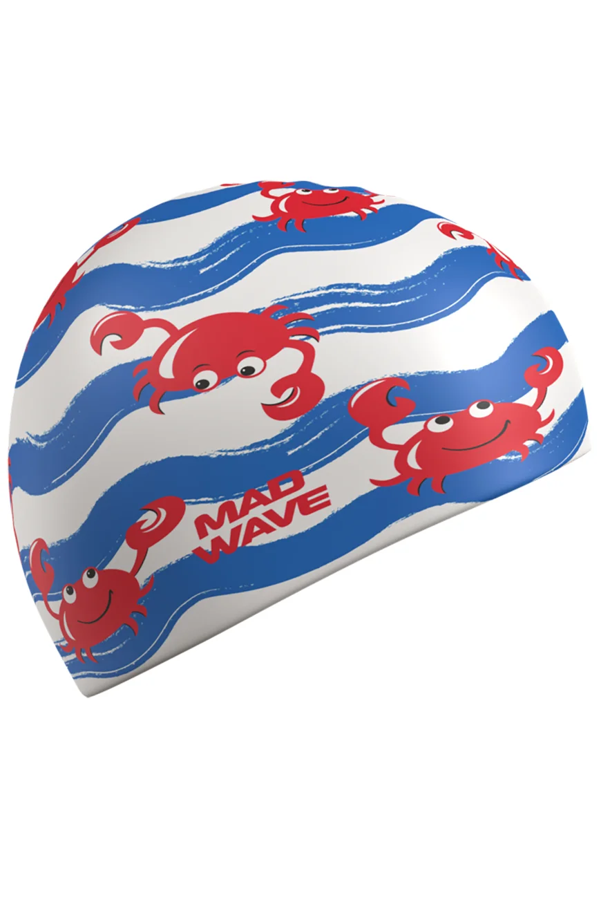 Шапочка силиконовая юниорская Crabs Madwave